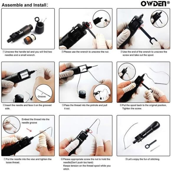 Professional Leathercraft Stitch awl tool, Leather Sewing Awl tool - Picture 4 of 7